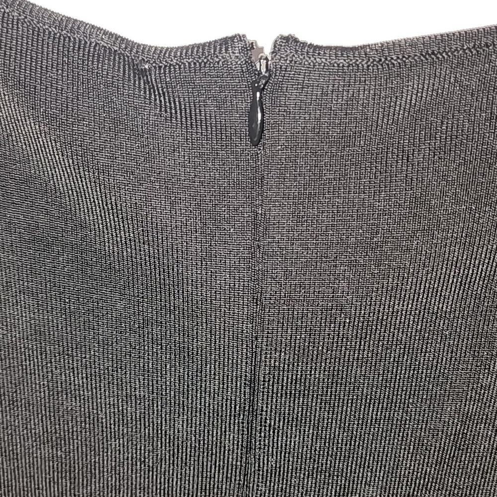 NWT Parker New York Black Faux Wrap Rhinestone Ruffle Detail Size XL - Picture 10 of 11